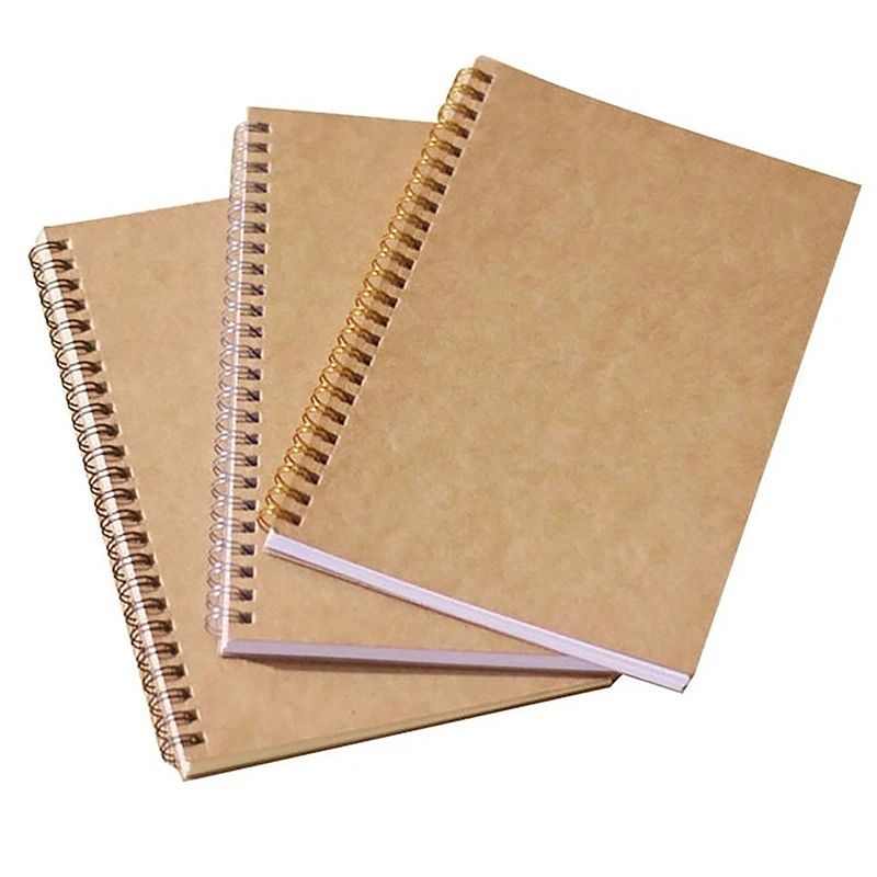 A5 Miljövänlig Spiral Kraft Cover Notebook