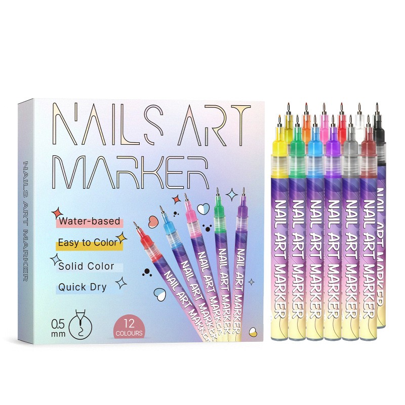 Färger Nail Art akrylmarkör