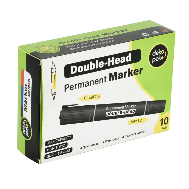 Permanenta markörer med dubbla spetsar