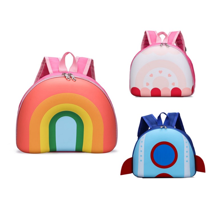 Rainbow 3D Cartoon Barns ryggsäck